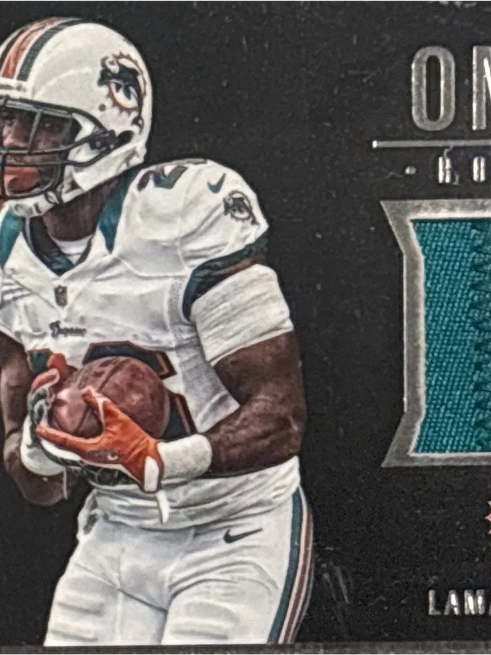 Panini Black Lamar Miller Rookie Football Trading Card - Memorabilia LE 31/49